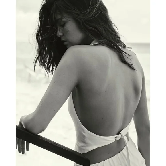 J.Crew Open-back vest in linen-cupro blend - Picture 2 of 16